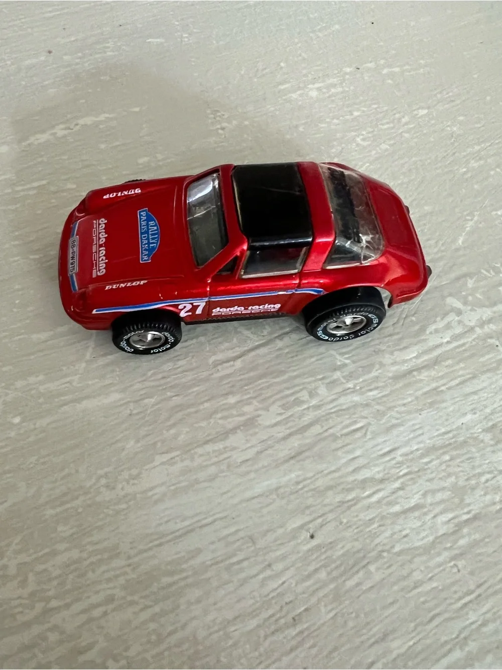 DARDA Red CAR PULL BACK TOY MADE IN WEST GERMANY DARDA MOTOR